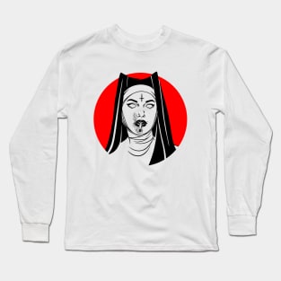 Satanic Nun. Bad Nun Long Sleeve T-Shirt